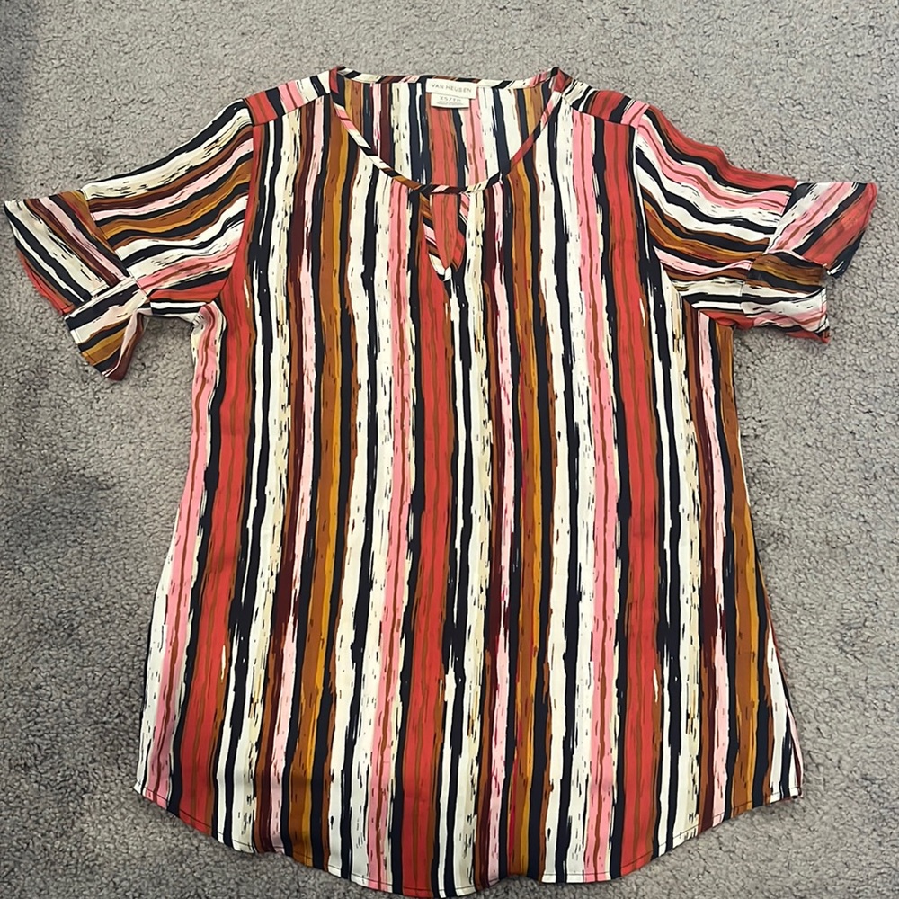 Multicolored striped blouse